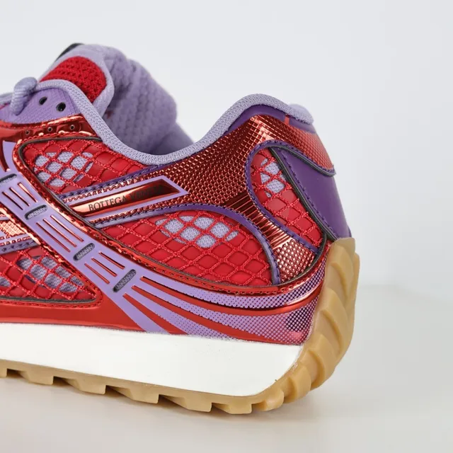 Reebok 红色紫色金属专利覆盖 Vector Cage 细节 生活式运动鞋 4