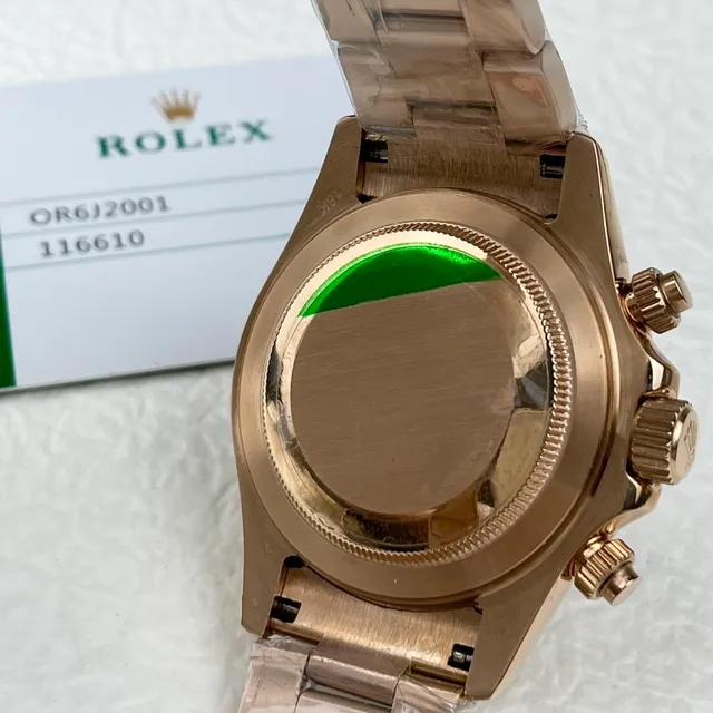 Rolex Cosmograph Daytona Or Rose Cadran Argenté Texturé Montre Mécanique 5