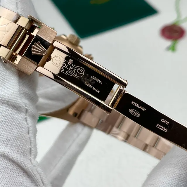 Rolex Cosmograph Daytona Or Rose Cadran Argenté Texturé Montre Mécanique 6