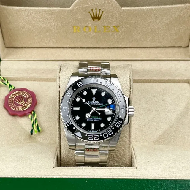 Rolex GMT-Master II Black Dial Stainless Steel Mechanical Watch 3