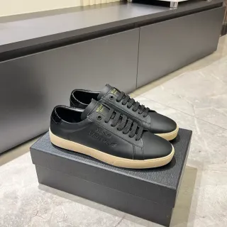 Saint Laurent Niki काली चमड़ी लाइफस्टाइल स्नीकर