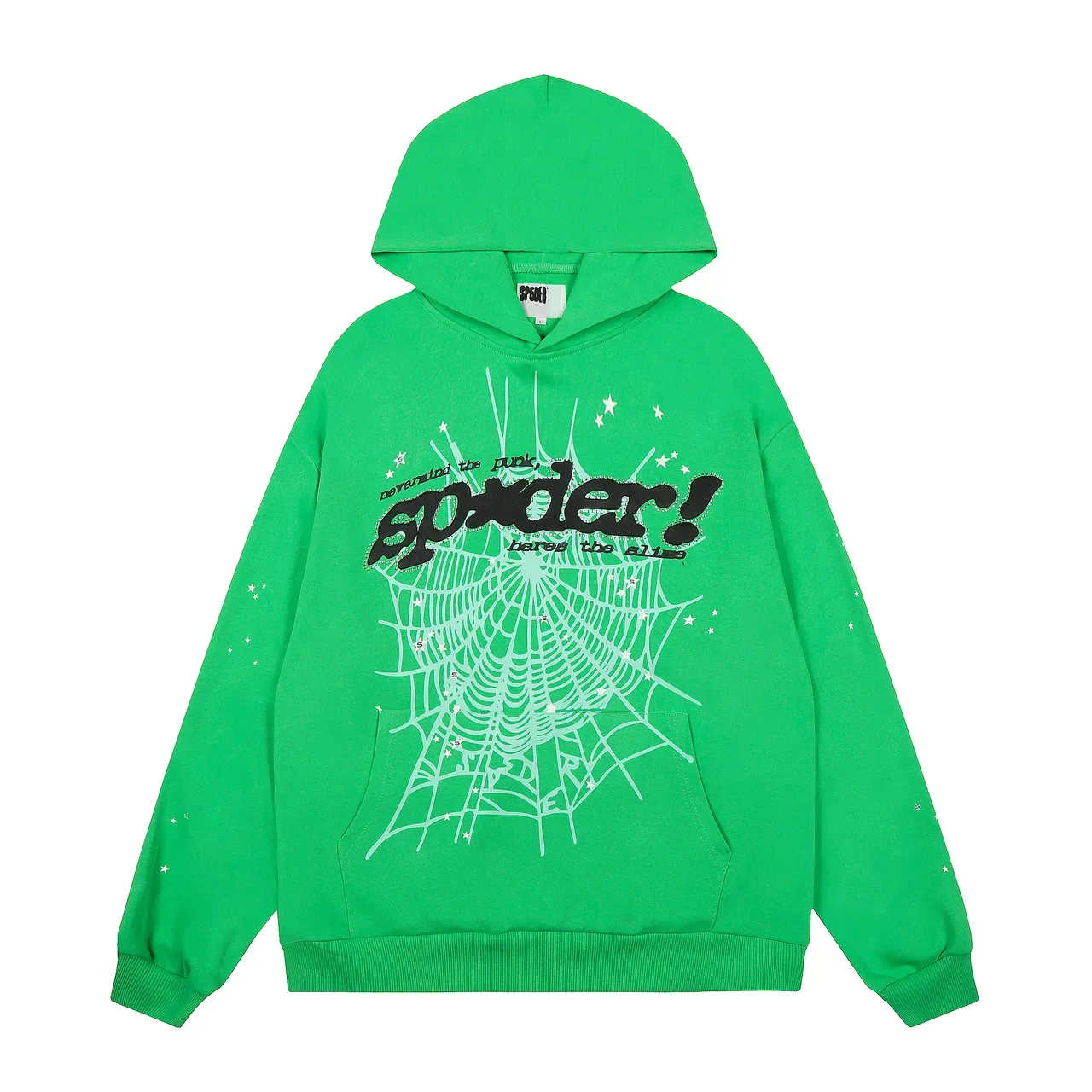 Sp5der Green Black Graphic-Print Oversized Fit Tracksuit 2