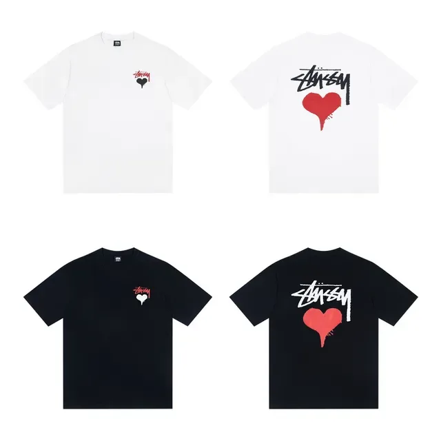 T-shirt Stussy à motif cœur 2