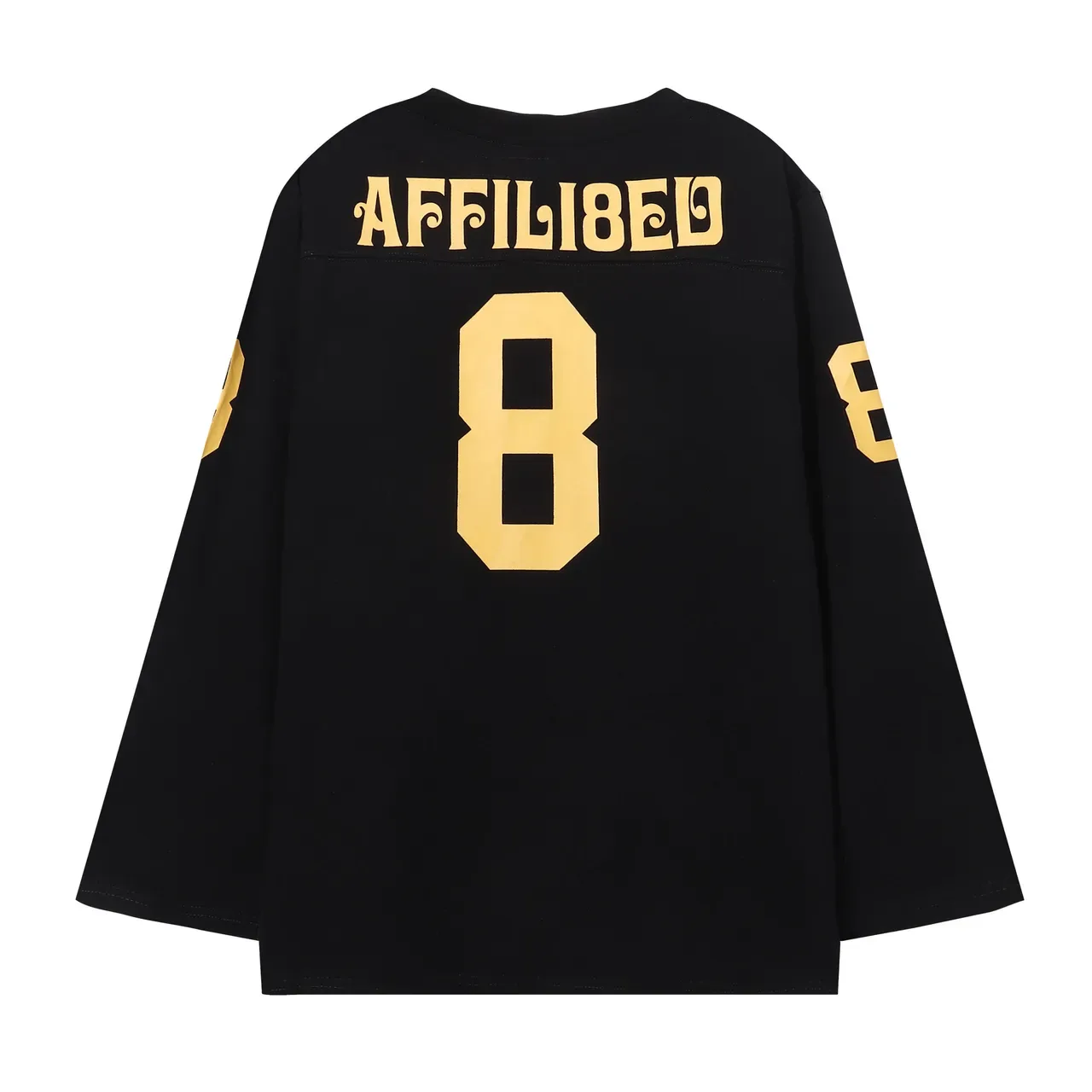 Supreme Affili8ed Number 8 Oversized Camiseta de Manga Longa 11