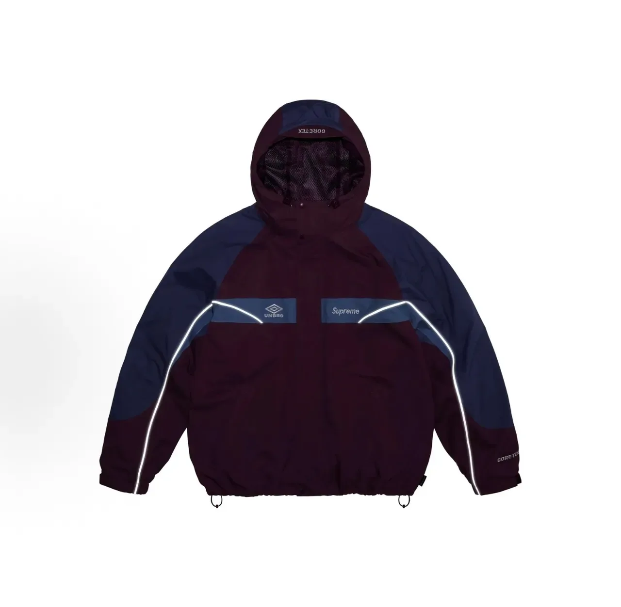 Supreme GORE-TEX Veste à capuche noir et blanc Snap-Front 2