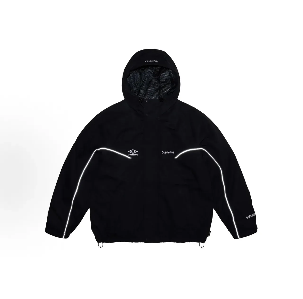 Supreme GORE-TEX Veste à capuche noir et blanc Snap-Front 6