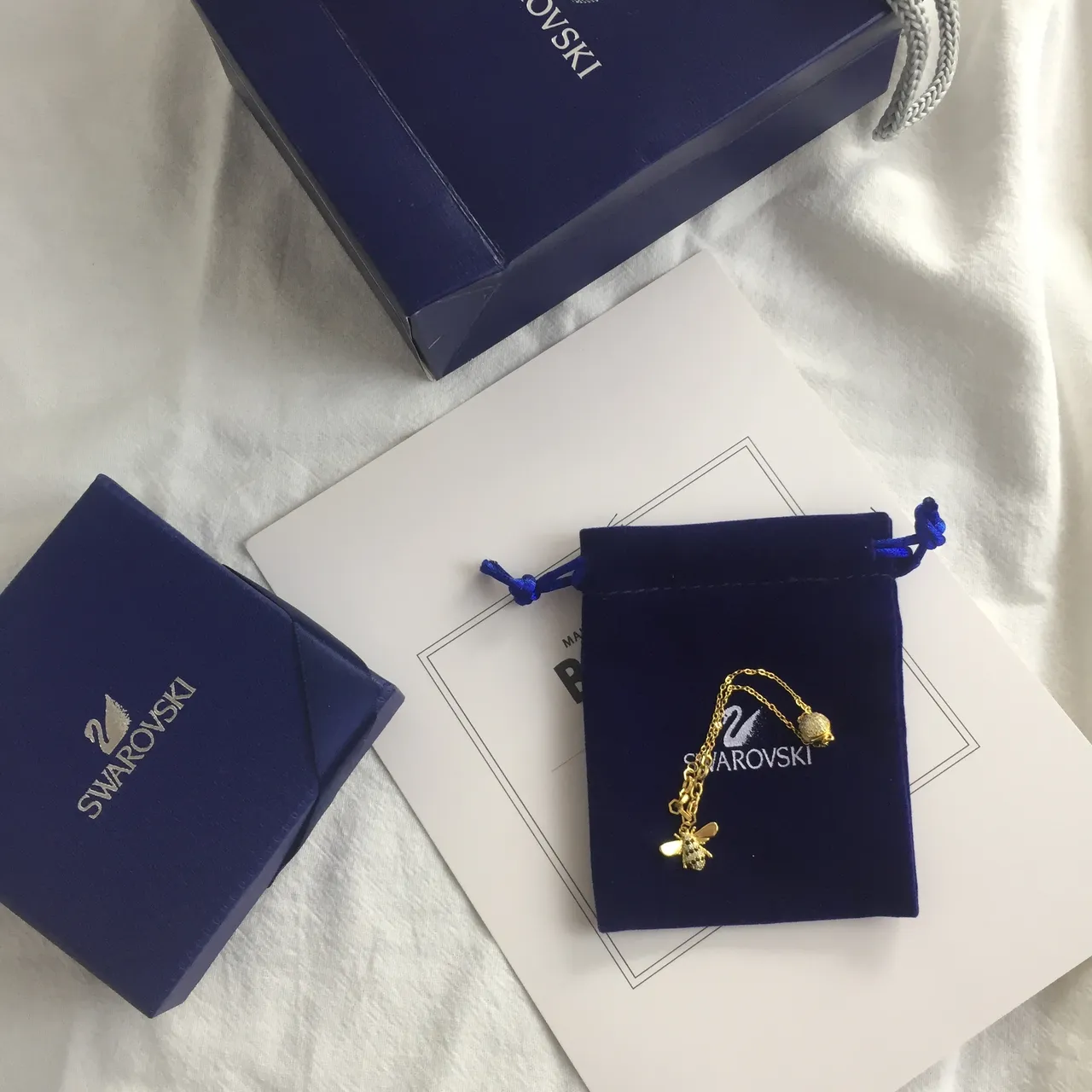 Swarovski سلسلة ذهبية سلسلة بحرية أقراط دبوس مغناطيسية قلادة 3