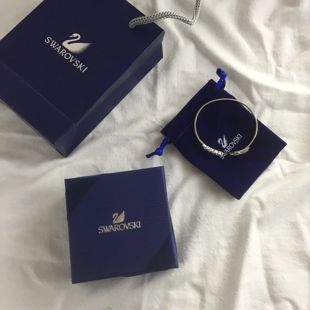 Swarovski زيز بافيه كريستال سوارة مفتوحة 2