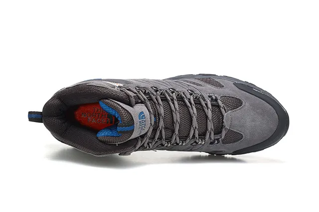 The North Face Preto Prata Botas Mid-Cut Impermeáveis com Membrana Trekking 2