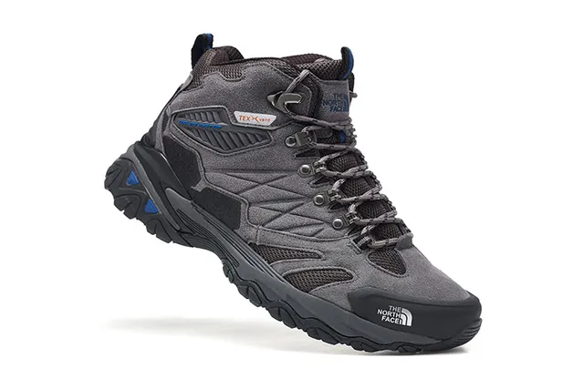 The North Face Preto Prata Botas Mid-Cut Impermeáveis com Membrana Trekking 3
