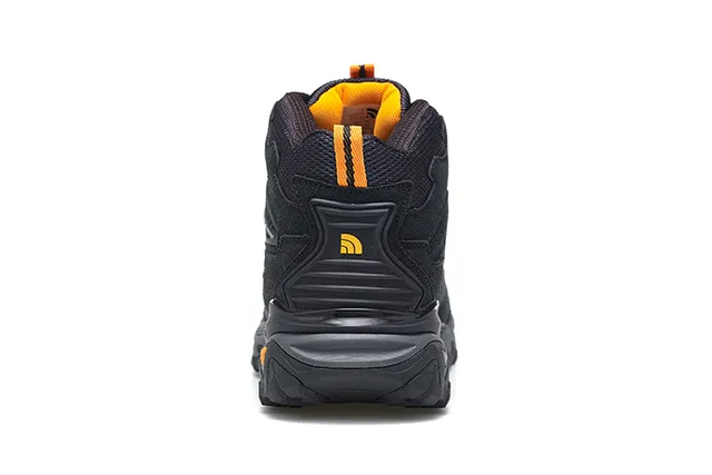 The North Face Preto Prata Botas Mid-Cut Impermeáveis com Membrana Trekking 12