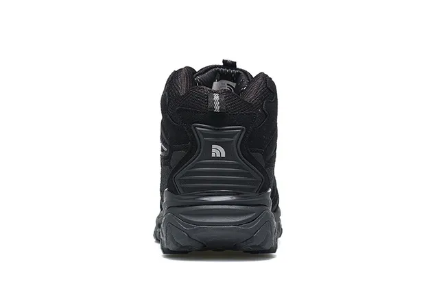 The North Face Preto Prata Botas Mid-Cut Impermeáveis com Membrana Trekking 19