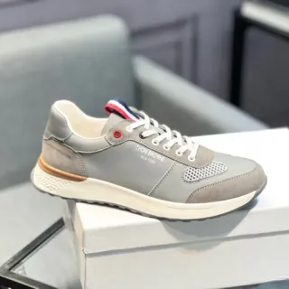 Thom Browne Gray Suede and Mesh Lifestyle Sneaker