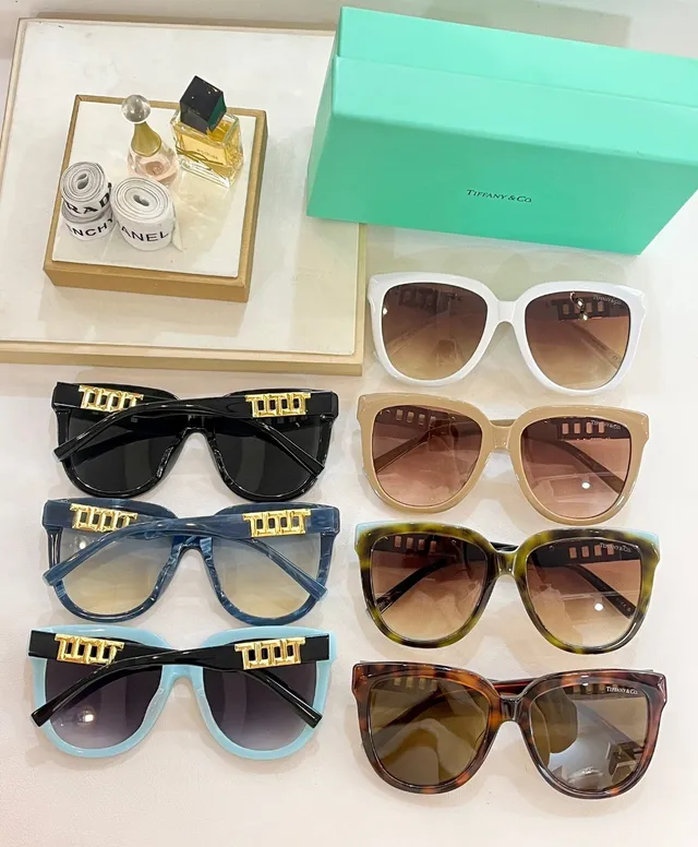 Tiffany & Co. T Collection Oversized Cat-Eye Black Sunglasses 3