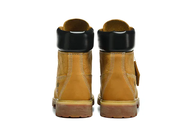 Timberland Premium 6-Inch Tan Nubuck Work Boots 8