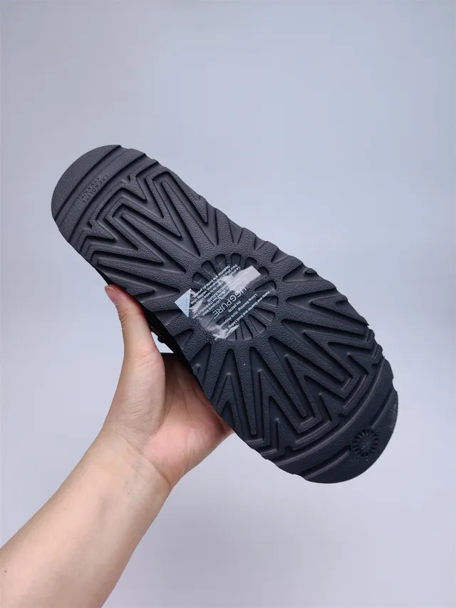 UGG काला नारंगी हाई-टॉप सूड-मेश हाइब्रिड अपर हाइकिंग बूट्स 17