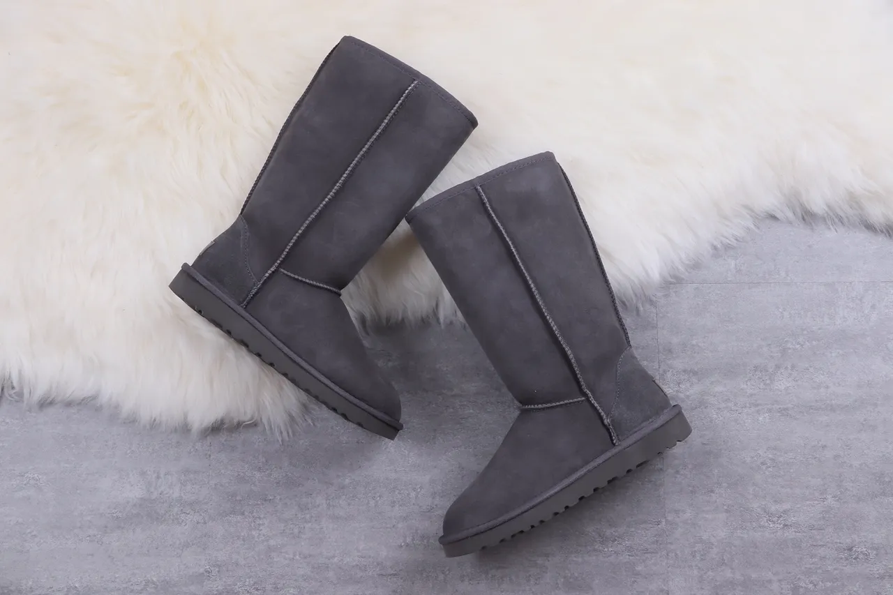 UGG Classic Tall Charcoal Gray Suede Knee Boots 9