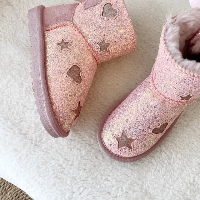 UGG 闪光爱心星星蝴蝶结雪靴 19