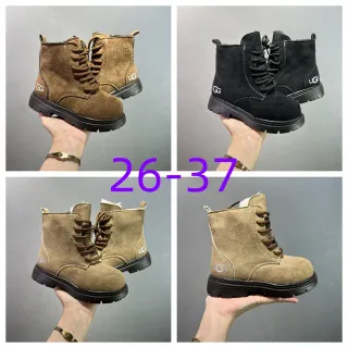 UGG स्यूड लेस-अप एंकल बूट