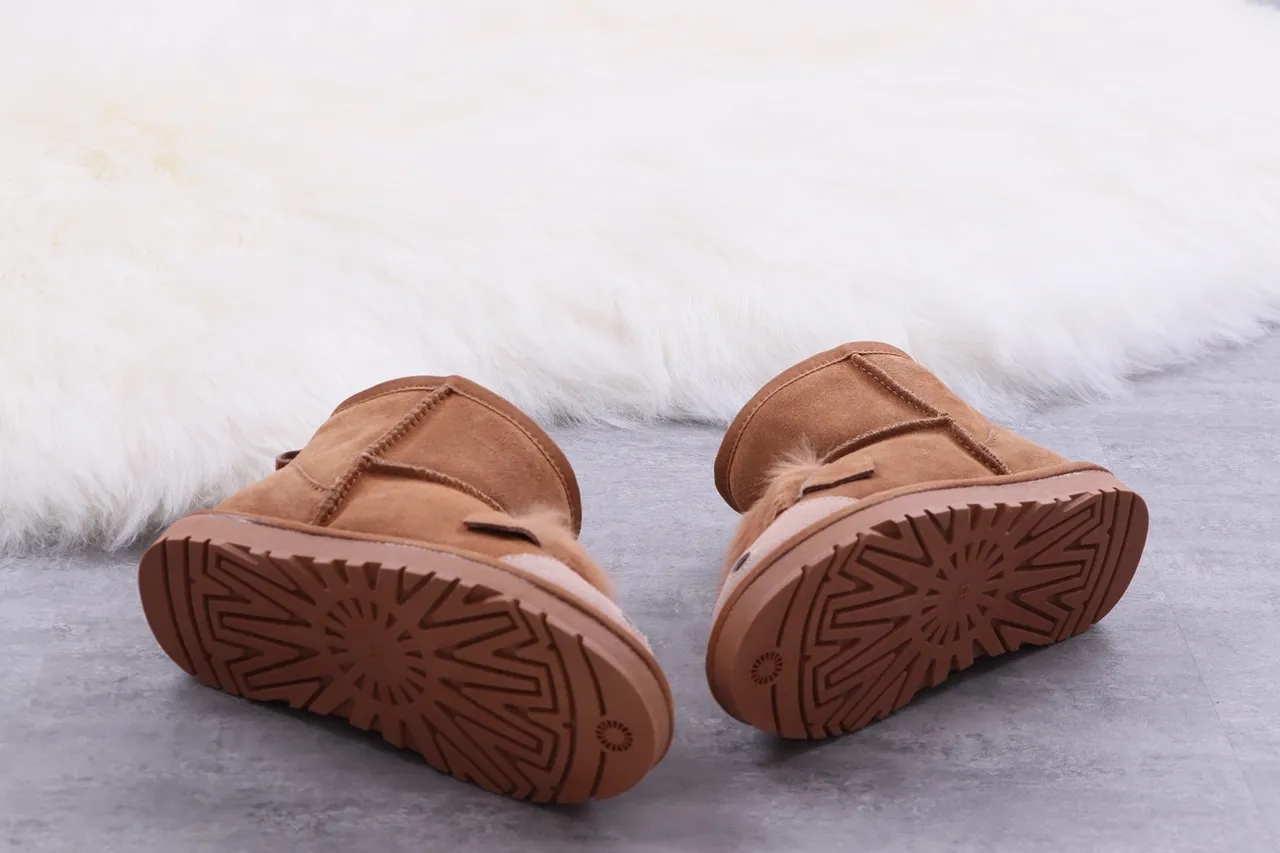 UGG Tasman Animal-Face Brown Shearling-Lined Snow Boots 6