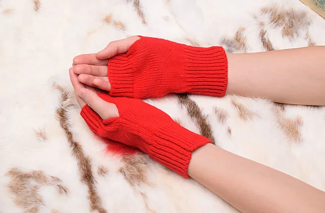 UGG Tasman Guantes negros sin dedos con puño ribeteado de punto 19