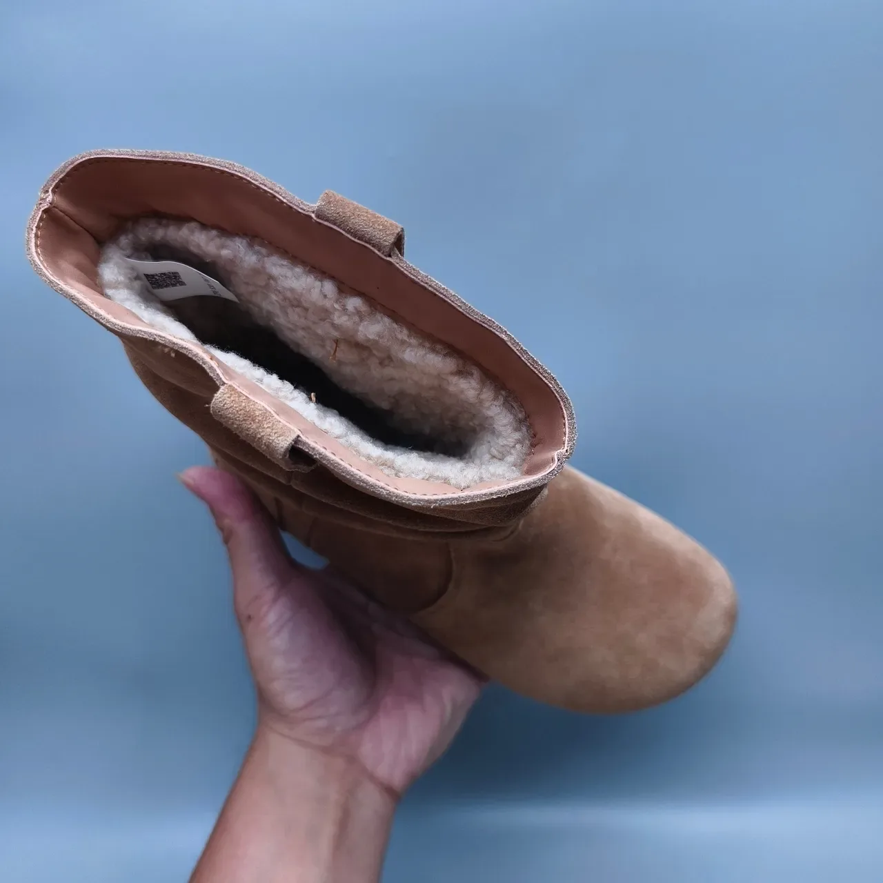 UGG Tasman 棕色 懒趴 折叠下轴 麂皮纹理 踝靴 3