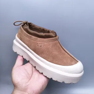 UGG Tasman Tan Suede Platform Slip-On Lifestyle Sneakers
