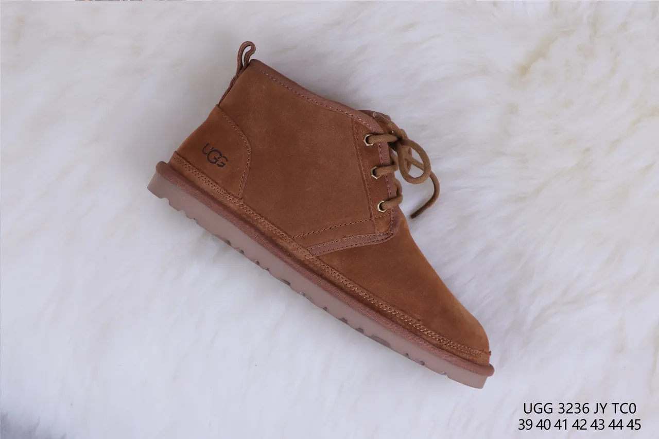 UGG Tasman Botas de Neve de Camurça Marrom com Forro de Shearling e Cadarços 6