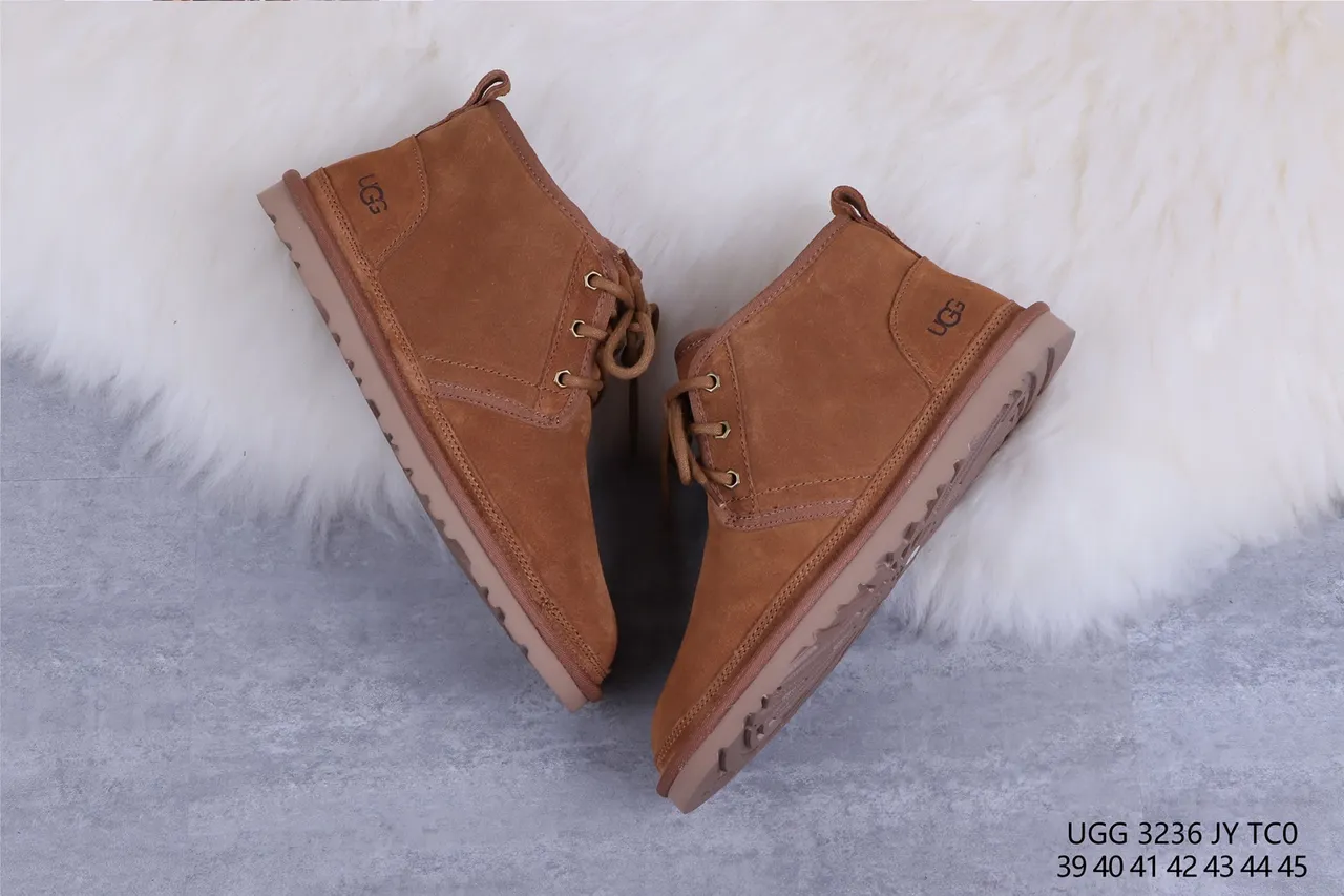 UGG Tasman Botas de Neve de Camurça Marrom com Forro de Shearling e Cadarços 7