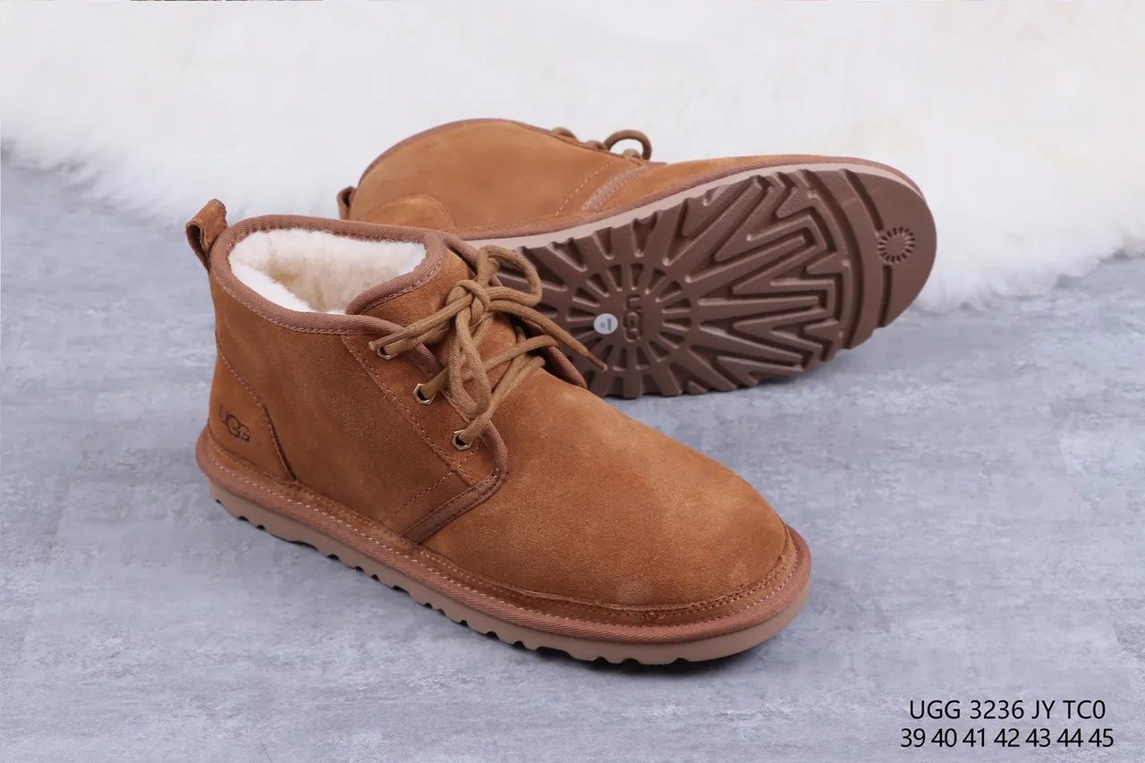 UGG Tasman Botas de Neve de Camurça Marrom com Forro de Shearling e Cadarços 10