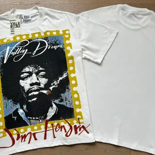Vale Forever Jimi Hendrix Valley Dreams Graphic Print White T-Shirt