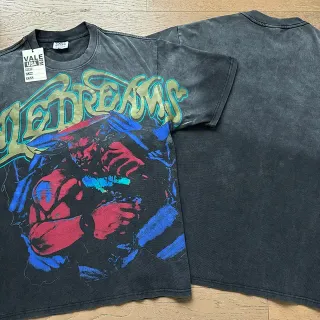 Vale Forever LEDREAMS Acid-Washed Black Graphic T-Shirt