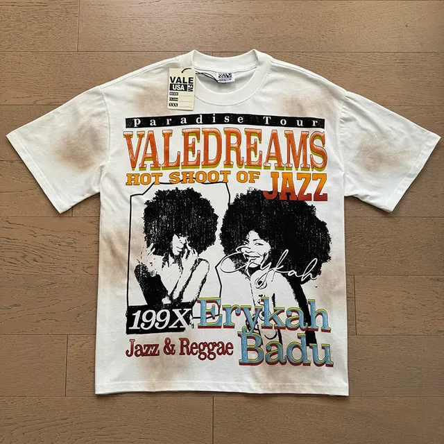 Vale Forever Paradise Tour 199X Erykah Badu Jazz & Reggae Graphic T-Shirt 3