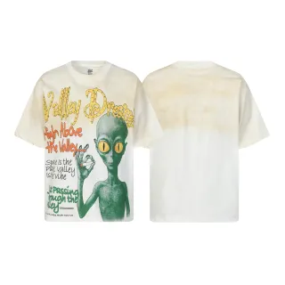 Vale Forever Valley Dreams Alien Graphic Dip-Dye T-Shirt
