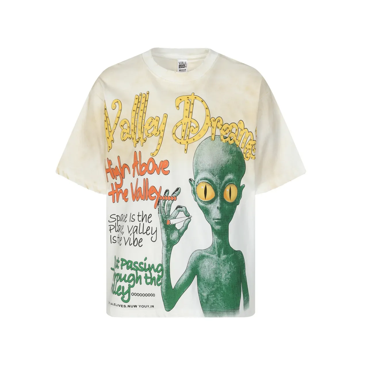 T-shirt dip-dye à motif alien Vale Forever Valley Dreams 3