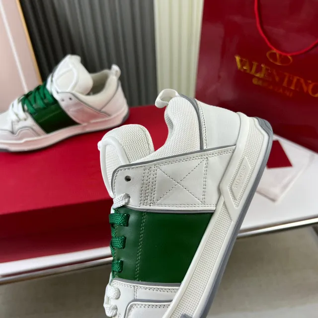 Valentino Rockstud sneakers branco verde cinza lifestyle sneakers 3