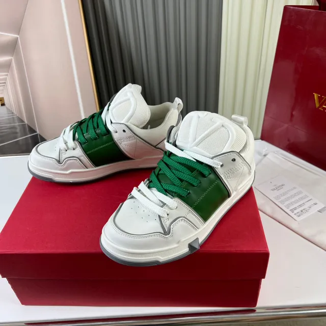 Valentino Rockstud sneakers branco verde cinza lifestyle sneakers 7
