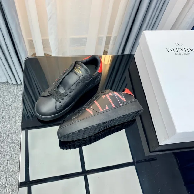 Valentino VLTN Black Pink Red Lifestyle Sneakers 5