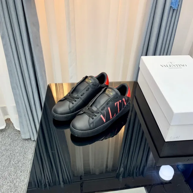 Valentino VLTN Black Pink Red Lifestyle Sneakers 6
