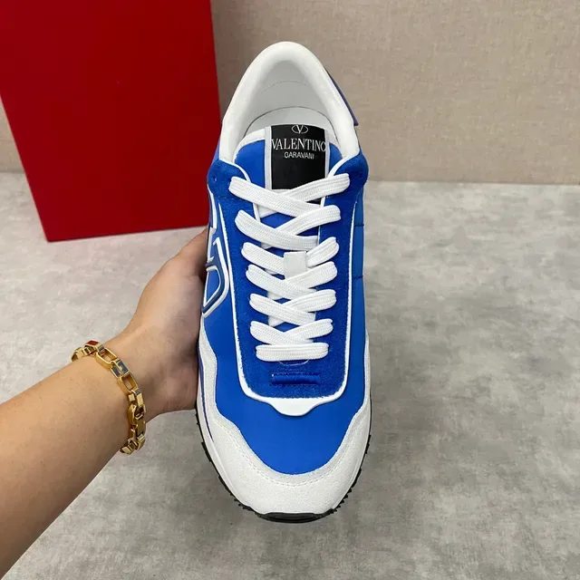 Valentino VLTN Runner Blue White Gray Chunky Sneakers 2