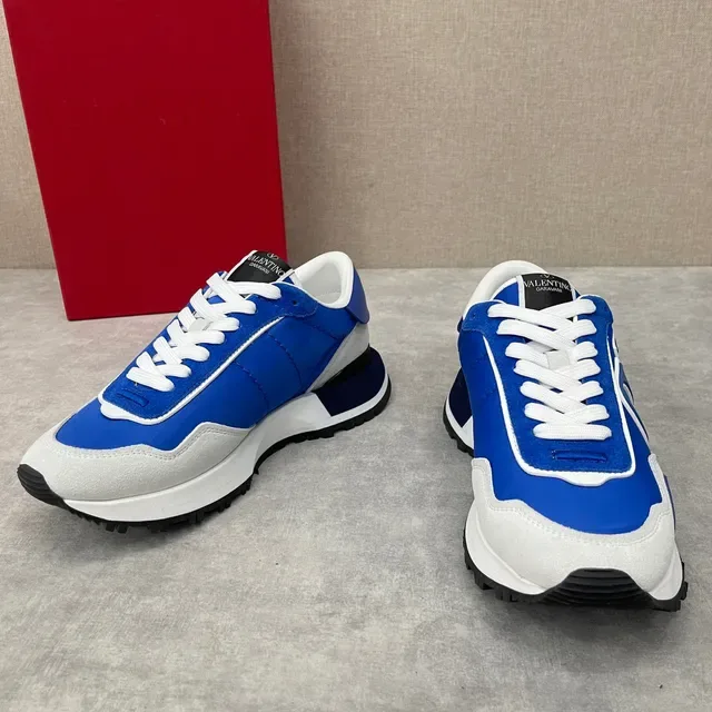 Valentino VLTN Runner Blue White Gray Chunky Sneakers 7
