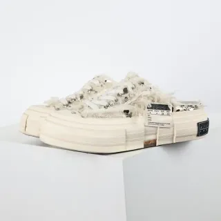 VEJA Beige Frayed Textile Upper Metal Eyelets Lifestyle Sneakers