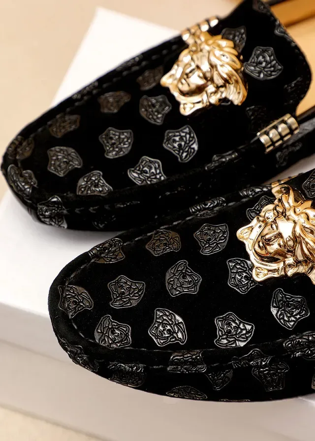 Versace Greca Odissea কালো ভেলভেট মেডিউসা লুফার্স 6