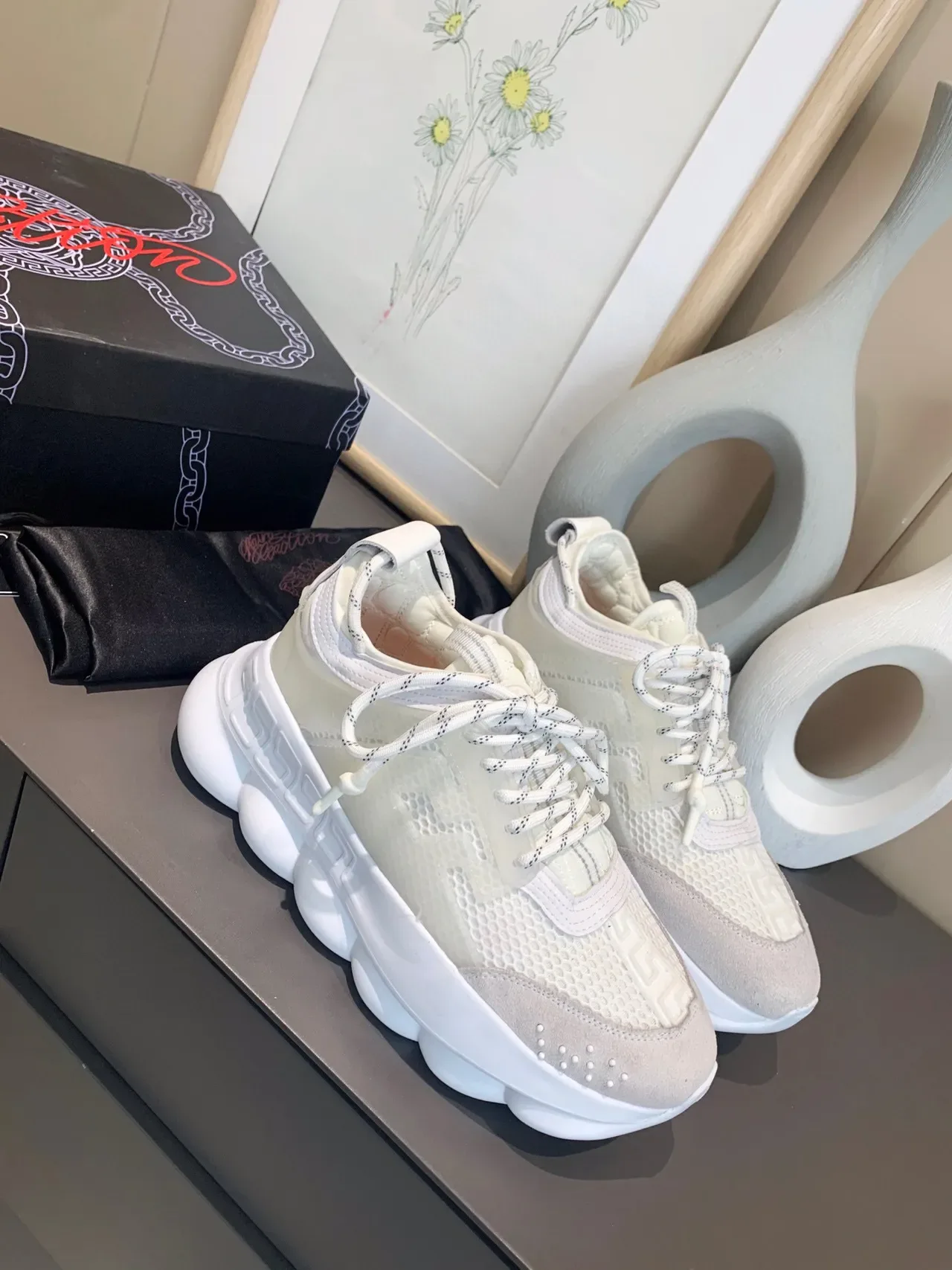 Versace Greca Odissea White Chunky Sneakers 7