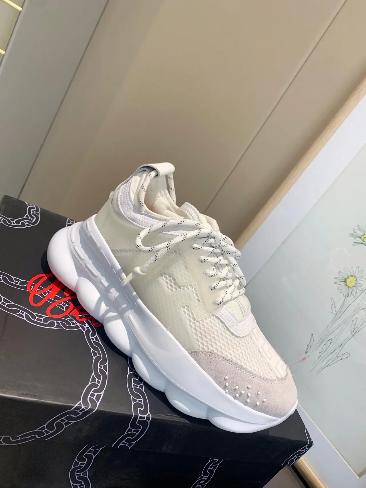 Versace Greca Odissea White Chunky Sneakers 9