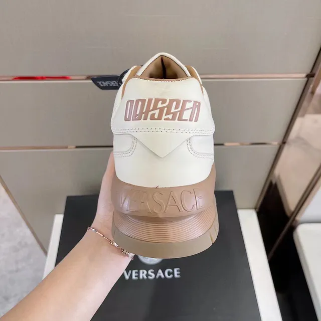 Versace Odissea Off-White and Beige Lifestyle Sneakers 5