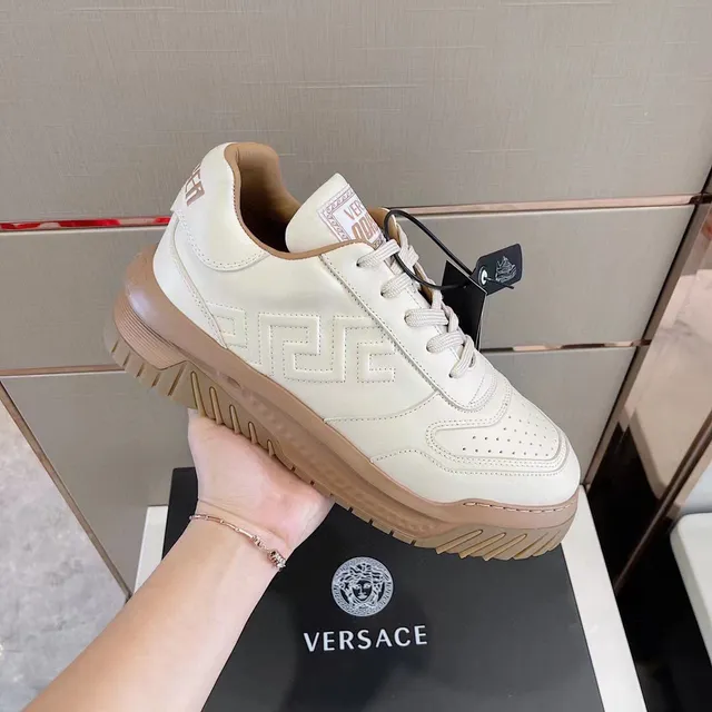 Versace Odissea Off-White and Beige Lifestyle Sneakers 6