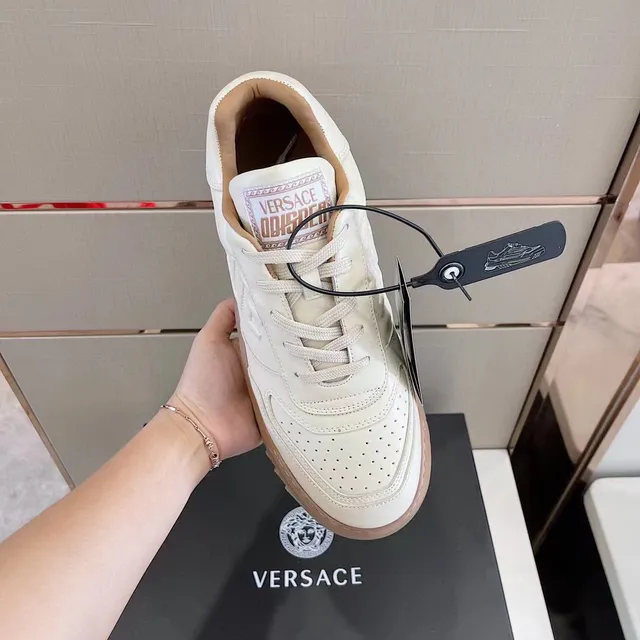 Versace Odissea Off-White and Beige Lifestyle Sneakers 8