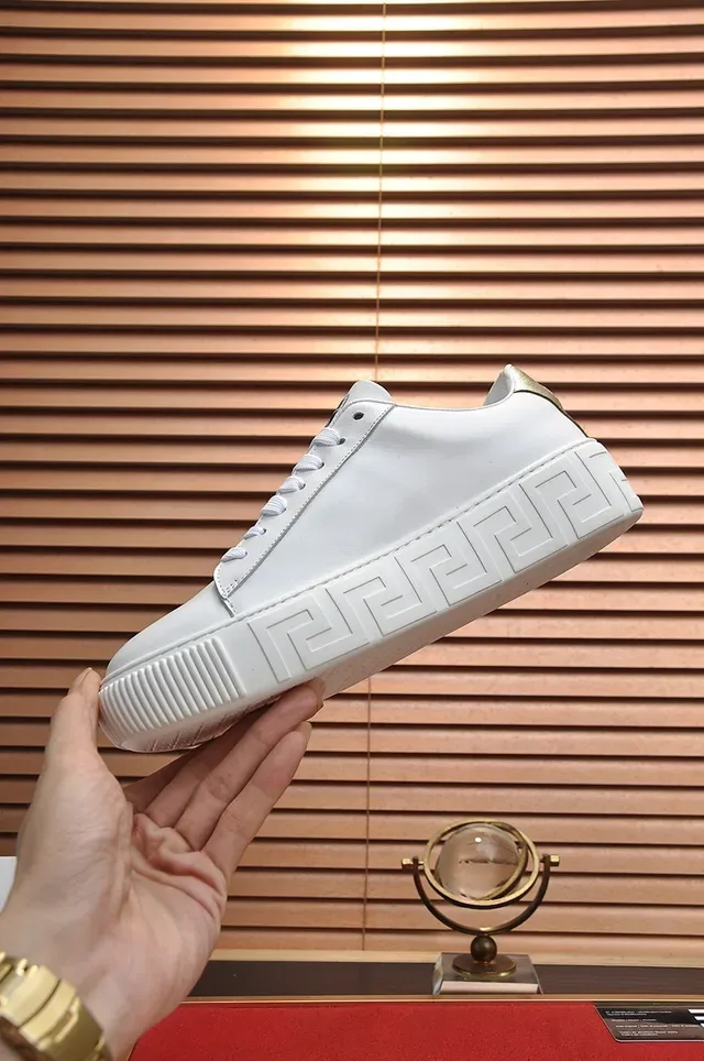 Versace Odissea सफेद बारोक प्रिंट लाइफस्टाइल स्नीकर्स 6