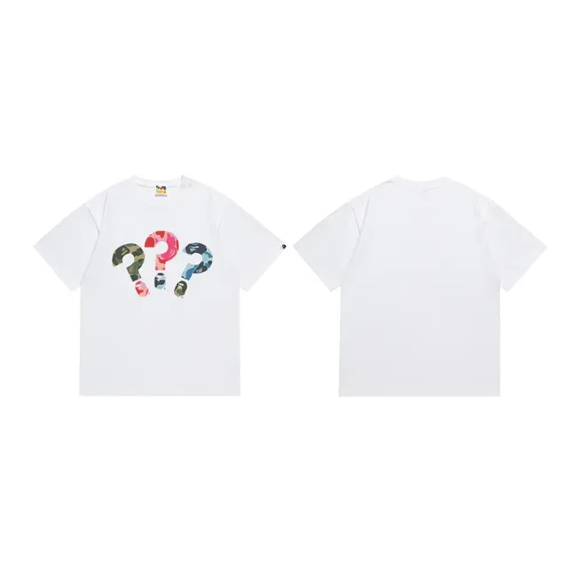 Camiseta gráfica A Bathing Ape ABC Camo con signo de interrogación 4